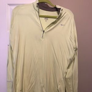 Light green Nike dry fit quarter zip
